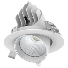Solsta 170mm Cut Out LED 25W 45 Degree Tiltable Recessed Downlight