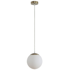 Monique Opal Glass & Aluminium Pendant Light