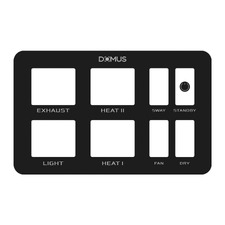 Lucia Horizontal Exhaust Fan Switch Sticker