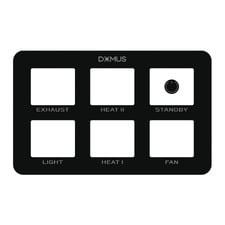 Roshni Horizontal Exhaust Fan Switch Sticker