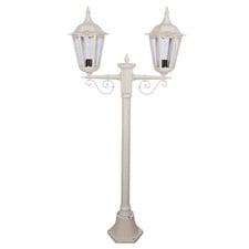 Xavien Powder-Coated Die-Cast Aluminium 2-Light Lamp Post
