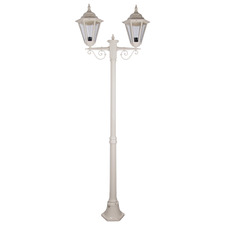 Halcyon Powder-Coated Die-Cast Aluminium 209cm 2-Light Lamp Post