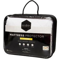 White Ardor Cotton Mattress Protector
