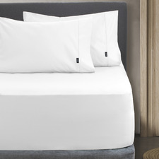 1000TC Cotton-Blend Fitted Sheet Set