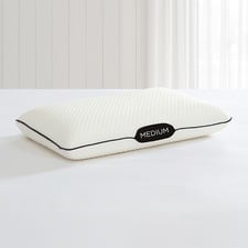 Medium Profile Jacquard Memory Foam Pillow