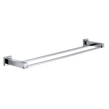 Qubi 750mm Double Towel Rail