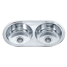 Dante 890mm Double Stainless Steel Kitchen Sink