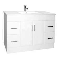 Novo B 1200mm Freestanding Single Vanity with Integrated Basin