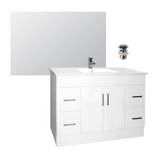 Novo B 1200mm Floormount Vanity Package with Rectangle Mirror