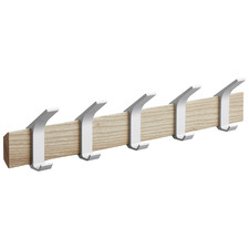 Rin 5 Hook Metal & Wood Coat Rack