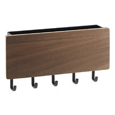 Brown Rin Magnetic Key Rack with Tray