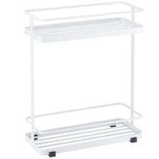 White Tosca Metal Bath Rack with Shelves