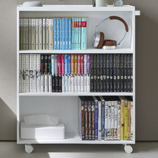 Blaire Steel Mobile Book Cart
