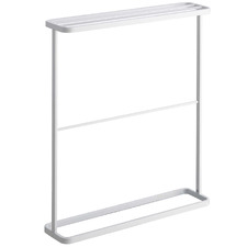 White Tosca Metal Bath Towel Rack