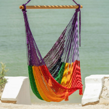Luciana Hand-Woven Cotton Mexican Chair Hammock