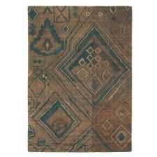 Himali Kelim Hand-Spun Aztec Hand-Knotted Rug