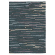 Kodari Graph Charcoal & Sand Hand-Knotted Rug