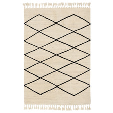 Moroccan Arabiska Hand-Knotted Pure New Wool Rug