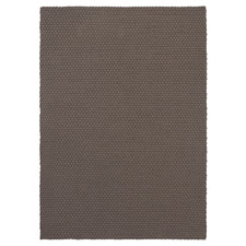 Grey & Taupe Lace Hand-Hooked Indoor/Outdoor Rug
