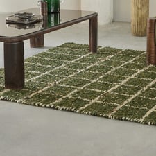 Hunter Green Jack Hand-Woven Pure New Wool Rug