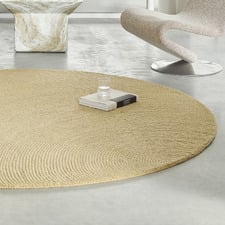 Sand Echo Hand-Tufted Pure New Wool Round Rug
