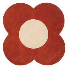 Tomato Flower Hand-Tufted Wool Rug