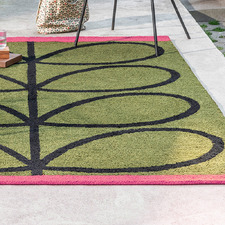 Olive Linear Stem Indoor/Outdoor Rug