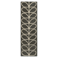 Slate Linear Stem Hand-Tufted Pure New Wool Runner