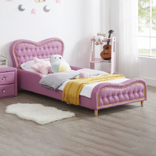 Princess Faux Leather Single Bed