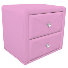 Princess Faux Leather Bedside Table