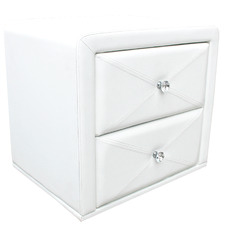 Princess Faux Leather Bedside Table