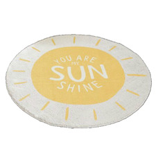You Are My Sunshine Round Power-Loomed Rug