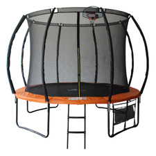 8 Pole Trampoline with Safety Net & Basketball Board