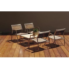 Kauai Steel & Teak Armchair