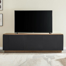 Dark Oak & Black Hollywood TV Cabinet