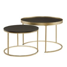 2 Piece Gaia Round Nesting Coffee Table Set