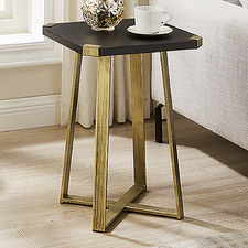 Black & Gold Athena Side Table