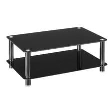 Feyre 2-Tier Rectangular Glass Coffee Table