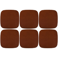 Tan Artisan Genuine Leather Coasters (Set of 6)