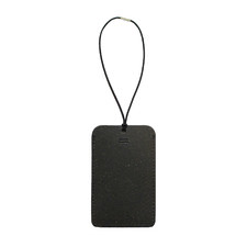 Recycled Leather Luggage Tag with Address Card