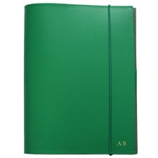Green A5 Personalised Recycled Leather Journal