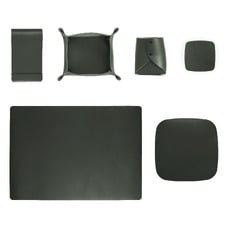 6 Piece Artisan Leather Complete Desk Set