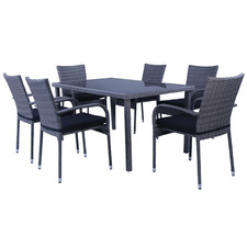 6 Seater Saint Lucia Outdoor Dining Table Set
