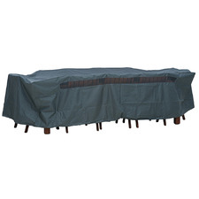 Grey 8-Seater Rectangular Furniture Cover Only