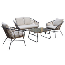 4 Seater Taylah Outdoor Lounge & Coffee Table Set
