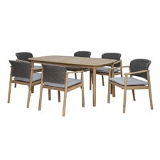 6 Seater Pura Outdoor Dining Table & Chair Set