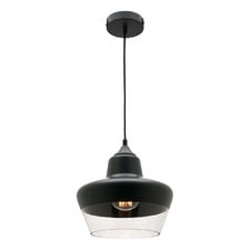 Stout Black Glass Pendant Light