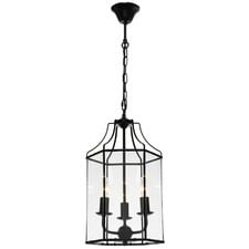Maurice Metal & Glass 3 Light Pendant