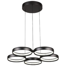 Olympus Aluminium 5 Ring Tri-Colour LED Pendant