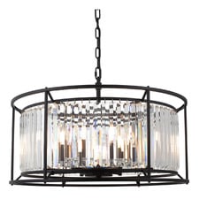 Auburn Steel 8 Light Pendant